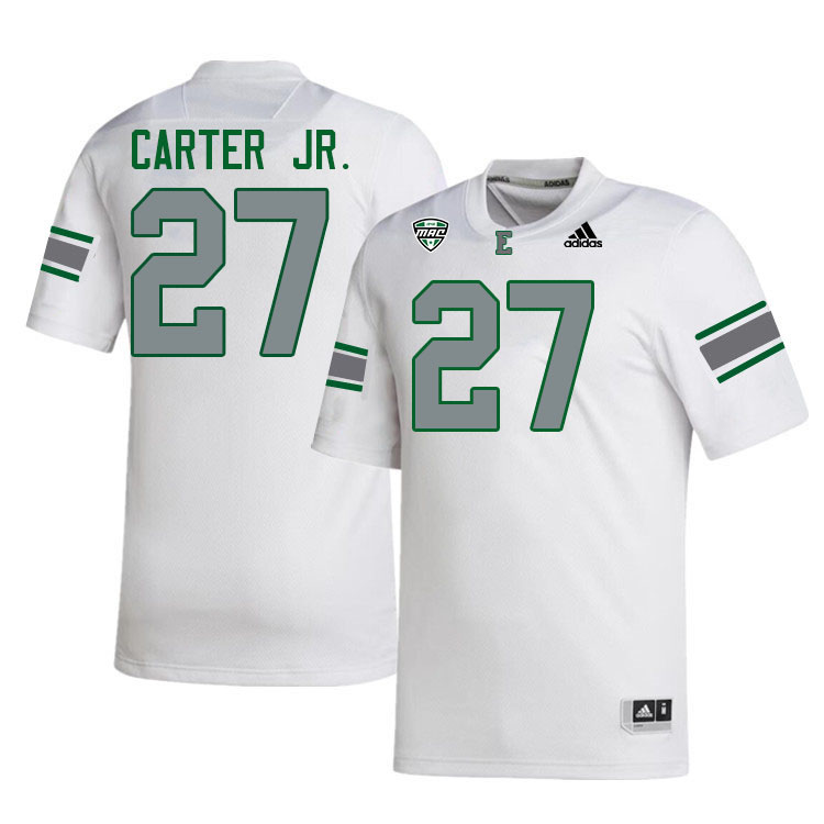 Eastern Michigan Eagles #27 David Carter Jr. College Football Jerseys Stitched Sale-White